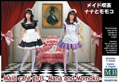 SLEVA 30% DISCOUNT - Maid cafe girls. Nana and Momoko in 1:35 - MB Master Box