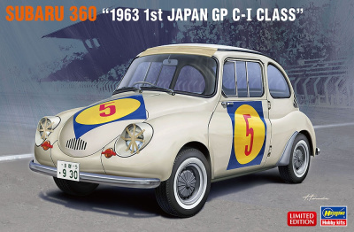 SLEVA 300,- Kč DISCOUNT 33% - Subaru 360 "1963 1st Japan GP C-I Class" 1/24 - Hasegawa