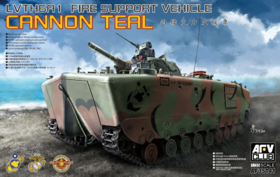 Sleva 300Kč 20% Discount LVTH6A1 Fire Support Vehicle Cannon Teal 1/35 - AFV Club