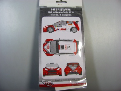 SLEVA 330,-Kč 20% DISCOUNT - Ford Fiesta WRC 2016 Transkit 1/24  - MF-Zone