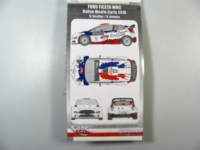 SLEVA 330,-Kč 20%  DISCOUNT - Ford Fiesta WRC Rally Monte Carlo 2016 Transkit B.Bouffier 1/24 - MF-Zone-SLEVA-SALE-10%