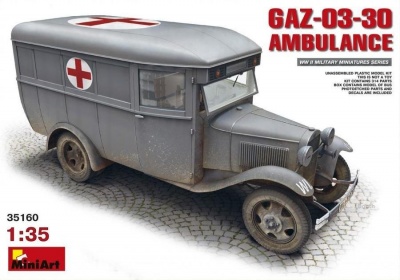 SLEVA 331,-Kč 30% DISCOUNT - GAZ-03-30 Ambulance 1/35 – Mini Art