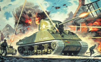 SLEVA  37%  DISCOUNT - Sherman M4 Mk1 (1:76) Classic Kit VINTAGE - Airfix