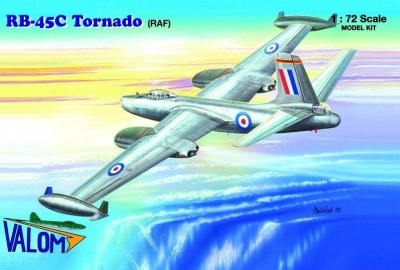 SLEVA  40%  DISCOUNT - N.A. RB-45C Tornado (RAF) 1/72 - Valom