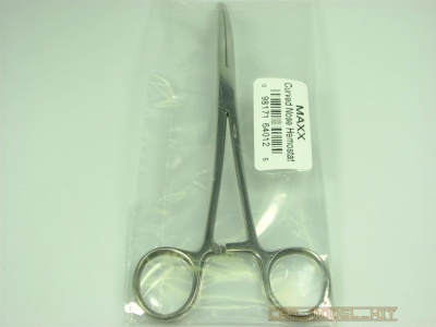SLEVA 62% DISCOUNT - Hemostat se zakřivenou špicí (velký) - Hemostat Curved Nose Bulk - MAXX