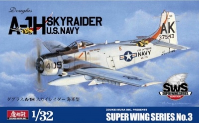 SLEVA 891,-Kč 22% DISCOUNT - Douglas A-1H Skyraider US Navy 1/32 - Zoukei-Mura