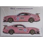 SLEVA - DISCONT - FORD Mustang GT4 PF Racing 2022 Decals 1/24 - Blue Stuff