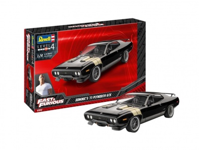SLEVA - DISCOUNT - Fast & Furious - Dominics 1971 Plymouth GTX (1:24) Plastic ModelKit auto 07692 - Revell