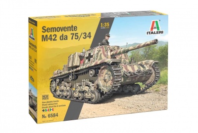 SLEVA - DISCOUNT - Model Kit tank - Semovente M42 da 75/34 (1:35) – Italeri