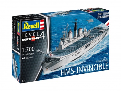 SLEVA  - DISCOUNT - Plastic ModelKit loď 05172 - HMS Invincible (Falkland War) (1:700) – Revell