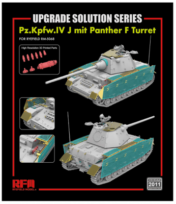 SLEVA - DISCOUNT- Pz.Kpfw.IV J mit Panther F Turret UPGRADE SOLUTION SERIES 1/35 - RFM
