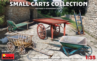 SLEVA - DISCOUNT - Small Carts Collection - Miniart 1/35 - Mini Art