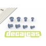 Slotted large raised cheese head screws 1.75 - 2.5 mm - Decalcas