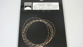 Twisted Detailing Cable Green/White/Black 1:24 & 1:25 - Scale Motorsport