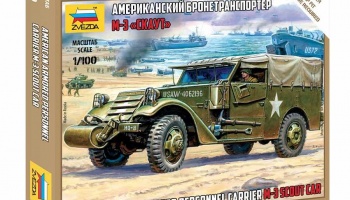 Snap Kit military 6245 - M-3 Scout Car (1:100) - Zvezda