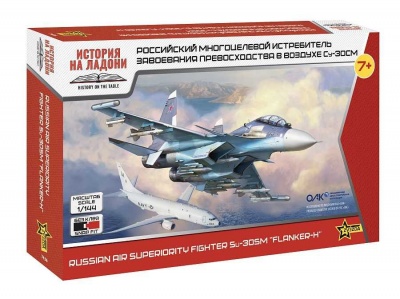 Snap Kit letadlo 7436 - SU-30SM Russian Fighter (1:144) - Zvezda