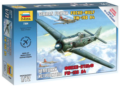 Snap Kit letadlo - FockeWulf 190 A4 (1:72) - Zvezda