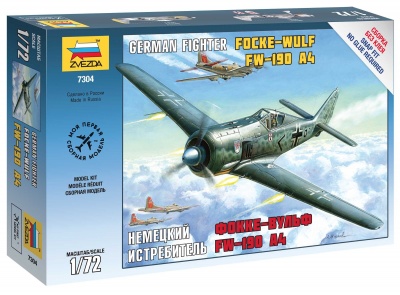 Snap Kit letadlo - FockeWulf 190 A4 (1:72) - Zvezda