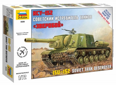 Snap Kit military 5026 - Self Propelled Gun ISU-152 (1:72)