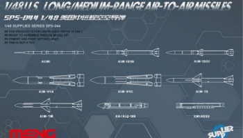 U.S. Long/Medium-Range Air-to-Air Missiles 1/48 - Meng