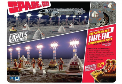 Space 1999 Nuclear Waste Area 2 Diorama MoonBuggy 1/24 - MPC