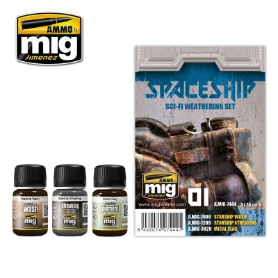 Spaceship Sci-Fi Weathering Set Weathering  Sets - AMMO Mig