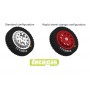 Speedline snow wheels set for Lancia Delta S4 1/24 - Decalcas