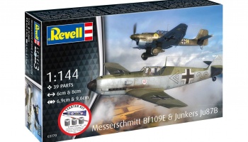 Starter Kit letadlo 73770 - Messerschmitt Bf109E & Ju87B Stuka (1:144) - Revell