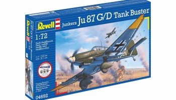 Starter Kit letadlo 74692 - Junkers Ju87 G/D Tank Buster (1:72) - Revell