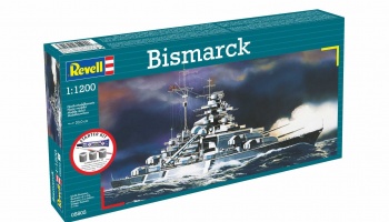 Starter Kit loď 75802 - Bismarck (1:1200) - Revell