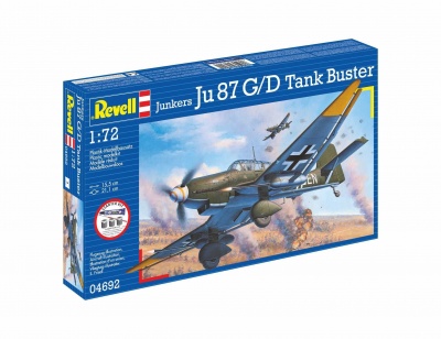 Starter Kit letadlo 74692 - Junkers Ju87 G/D Tank Buster (1:72) - Revell