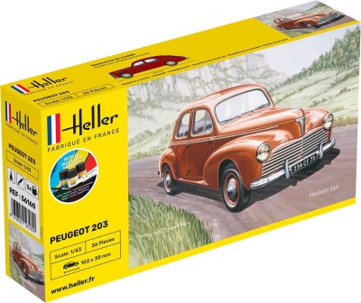 STARTER KIT PEUGEOT 203 1/43 - Heller