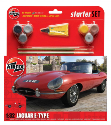 Starter Set auto - Jaguar “E” Type (1:32) - Airfix