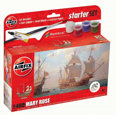 Starter Set loď - Mary Rose (1:400) - Airfix