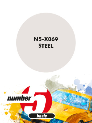 Steel Metallic Paint for airbrush 30ml - Number Five