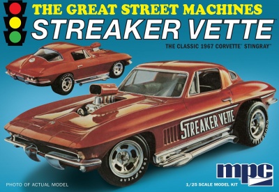 Streaker Vette The Great Street Machines - The Classic 1967 Corvette Stingray 1/25 - MPC