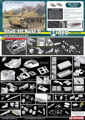 StuG.III Ausf.G Early Production, Kursk 1943 Neo Smart Kit 1:35 - Dragon