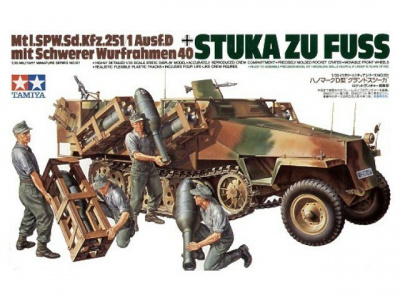 "Stuka Zu Fuss" Sd.Kfz.251/1 Ausf.D mit Schwerer Wurfrahmen 40 (w/4 crew) 1:35 - Tamiya