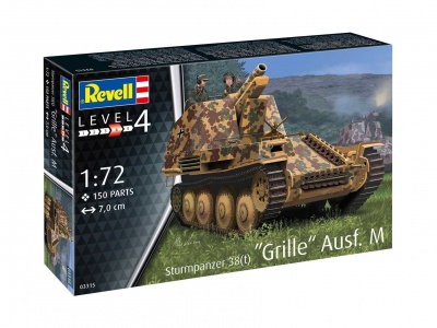 Sturmpanzer 38(t) Grille Ausf. M (1:72) Plastic ModelKit military 03315 - Revell