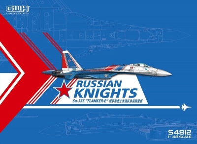 Su-35S Russian Knights Flanker-E w special Mask+ Decal 1:48 - G.W.H.