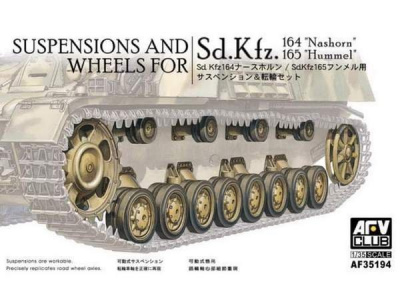 Suspensions and Wheels for Nashorn and Hummel (Sd.Kfz 164-165) 1/35 - AFV Club