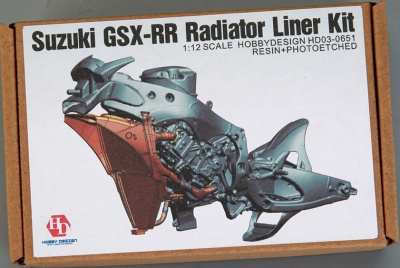 Suzuki GSX-RR Radiator Liner Kit 1/12 - Hobby Design
