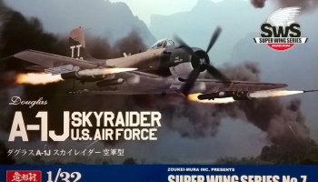 SLEVA 800,-Kč 21%DISCOUNT - Douglas A-1J Skyraider US Air Force 1/32 - Zoukei-Mura