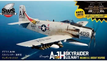 Douglas A-1H Skyraider U.S. Navy INCLUDES U.S. AIRCRAFT WEAPONS 1/32 - Zoukei-Mura