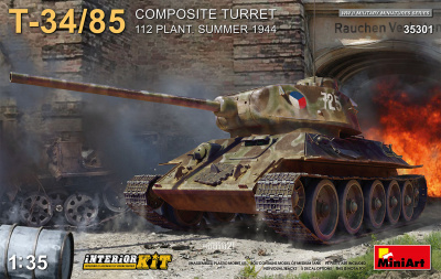 T-34-85 Composite Turret. 112 Plant. Summer 1944 Interior Kit 1/35 - Miniart