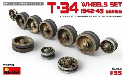 T-34 Wheels Set. 1942-43 Series 1/35– MiniArt