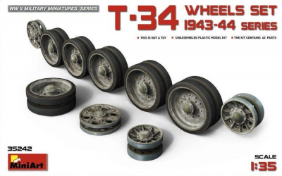 T-34 Wheels Set. 1943-44 Series 1/35– MiniArt