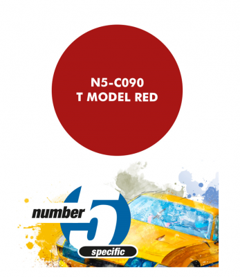 T Model Red  Paint for Airbrush 30 ml - Number 5