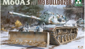 SLEVA 20% DISCOUNT - M60A3 w/M9 Bulldozer 1/35 - Takom