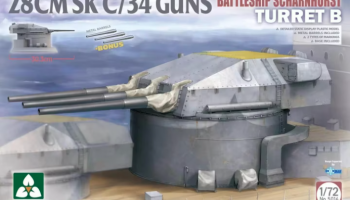 28 cm SK C/34 Battleship Scharnhorst Turret B 1/72 - Takom